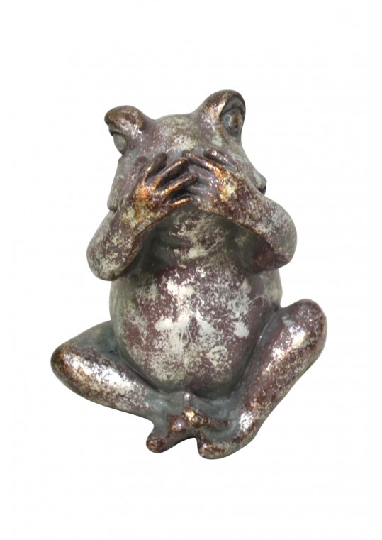 SPEAK NO EVIL FROG STATUE