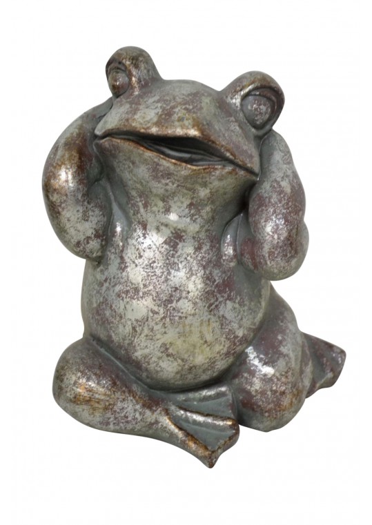 HEAR NO EVIL FROG STATUE