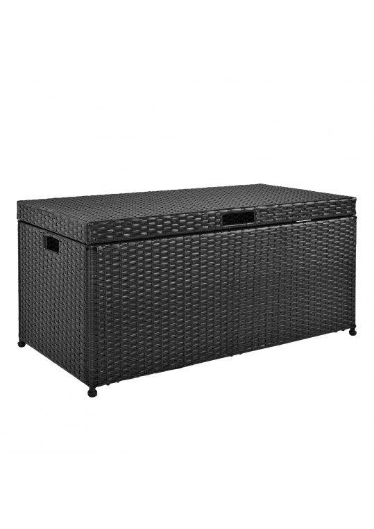 Black Wicker Patio Furniture Storage Deck Box