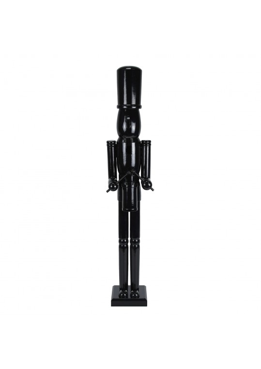 36 Inch Wooden Black Soldier Drummer Nutcracker