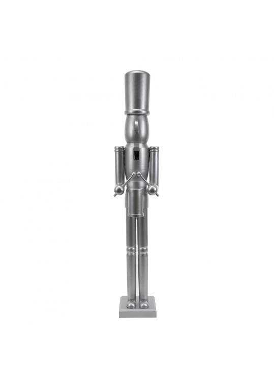 36 Inch wooden Silver Soldier Drummer Nutcracker