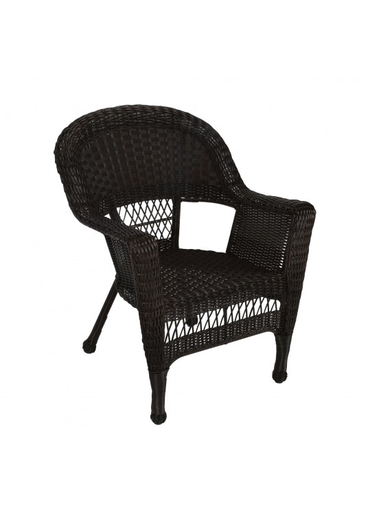 Espresso Wicker Chair