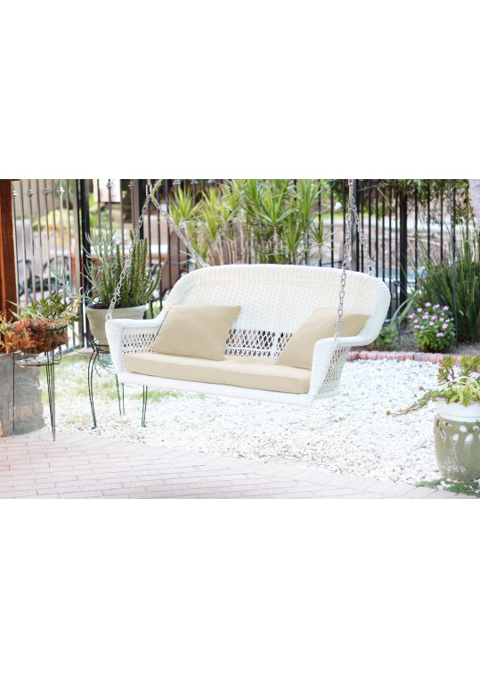 Jeco wicker porch swing hot sale