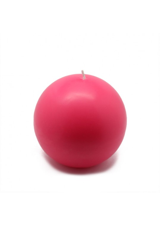 4 Inch Hot Pink Ball Candles (2pc/Box)