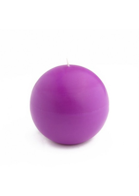 4 Inch Purple Ball Candles (12pcs/Case) Bulk