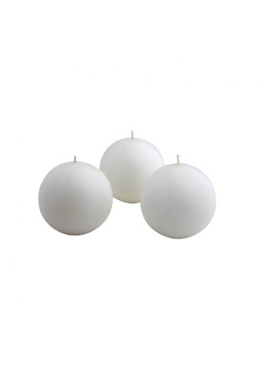 2 Inch White Citronella Ball Candles (12pc/Box)