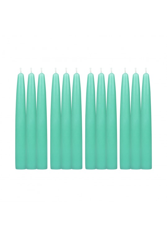 6 Inch Aqua Taper Candles (144pcs/Case) Bulk
