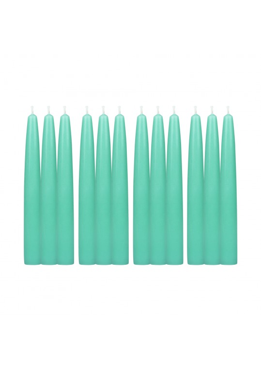 6 Inch Aqua Taper Candles (144pcs/Case) Bulk