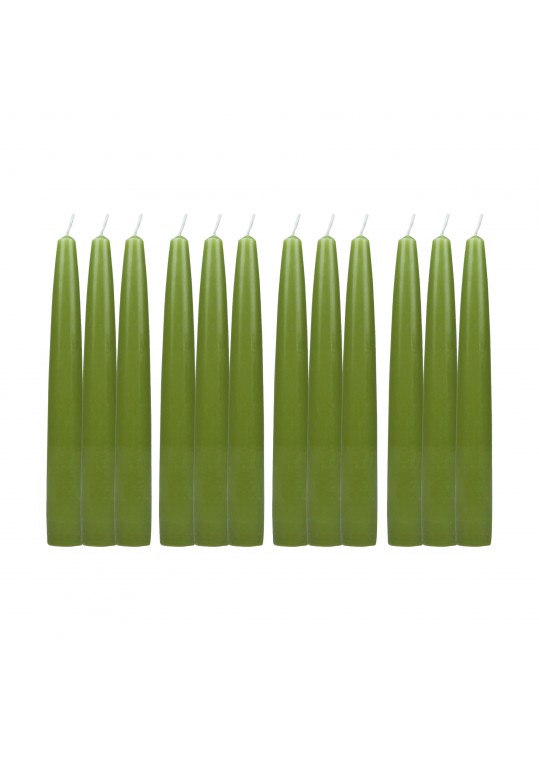 6 Inch Sage Green Taper Candles (144pcs/Case) Bulk