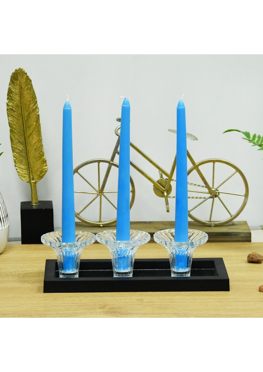 10 Inch Light Blue Taper Candles (144pcs/Case) Bulk