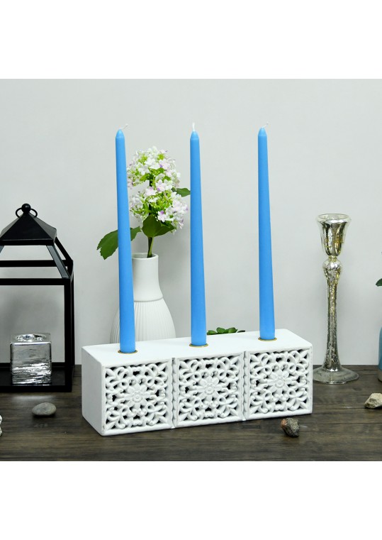 12 Inch Light Blue Taper Candles (144pcs/Case) Bulk