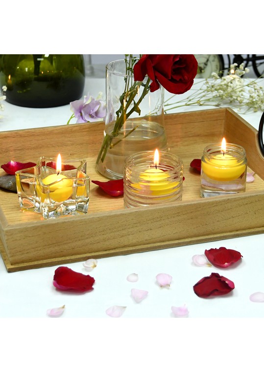 1 3/4 Inch Yellow Floating Candles (24pc/Box)