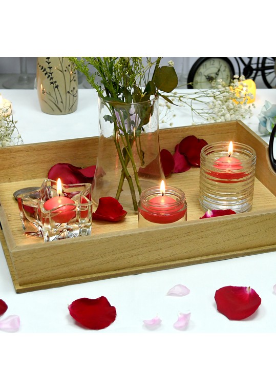1 3/4 Inch Ruby Red Floating Candles (24pc/Box)