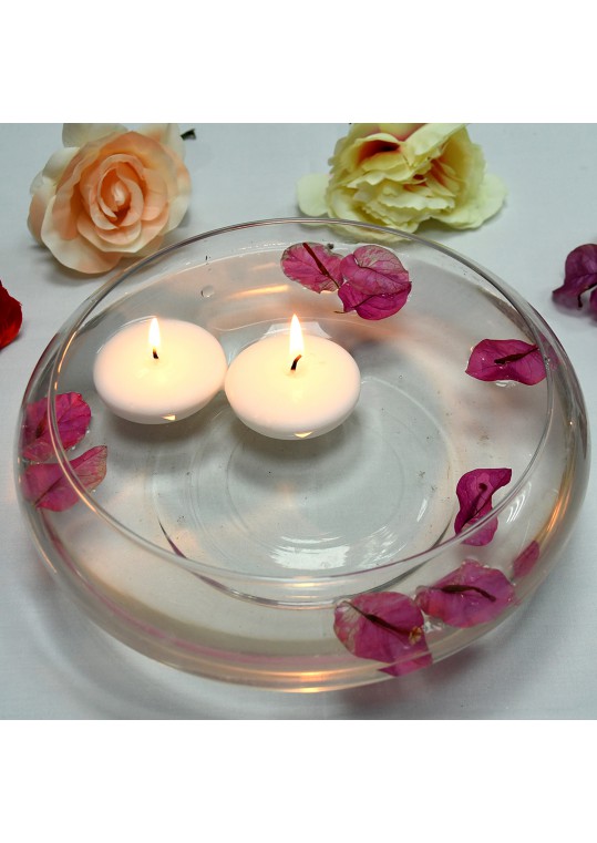 2 1/4 Inch White Floating Candles (24pc/Box)