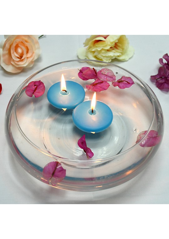 2 1/4 Inch Turquoise Floating Candles (96pcs/Case) Bulk