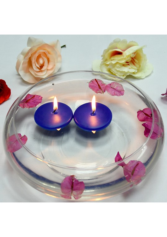 2 1/4 Inch Blue Floating Candles (96pcs/Case) Bulk