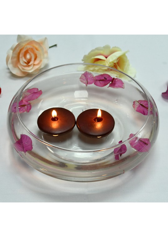 2 1/4 Inch Brown Floating Candles (96pcs/Case) Bulk