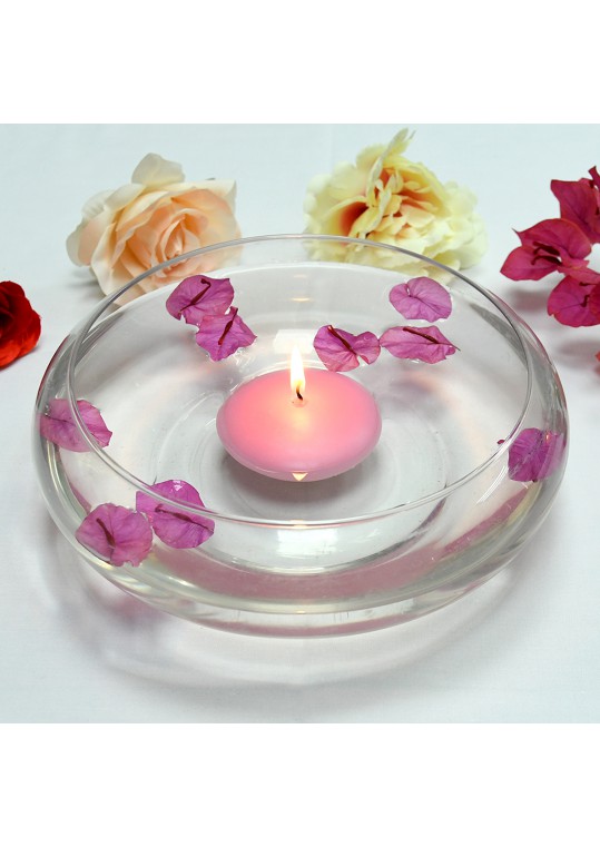 3 Inch Pink Floating Candles (72pcs/Case) Bulk