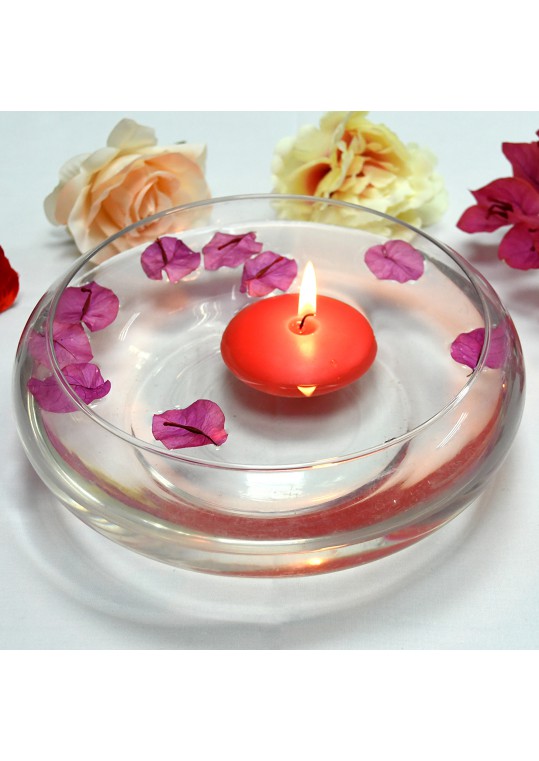 3 Inch Ruby Red Floating Candles (72pcs/Case) Bulk