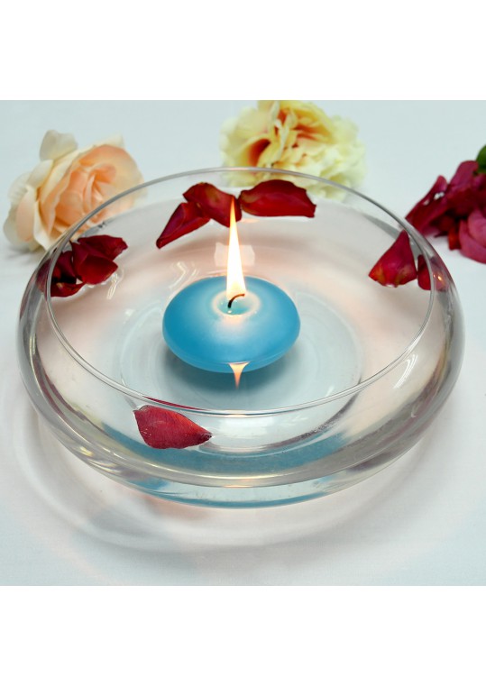 3 Inch Turquoise Floating Candles (72pcs/Case) Bulk