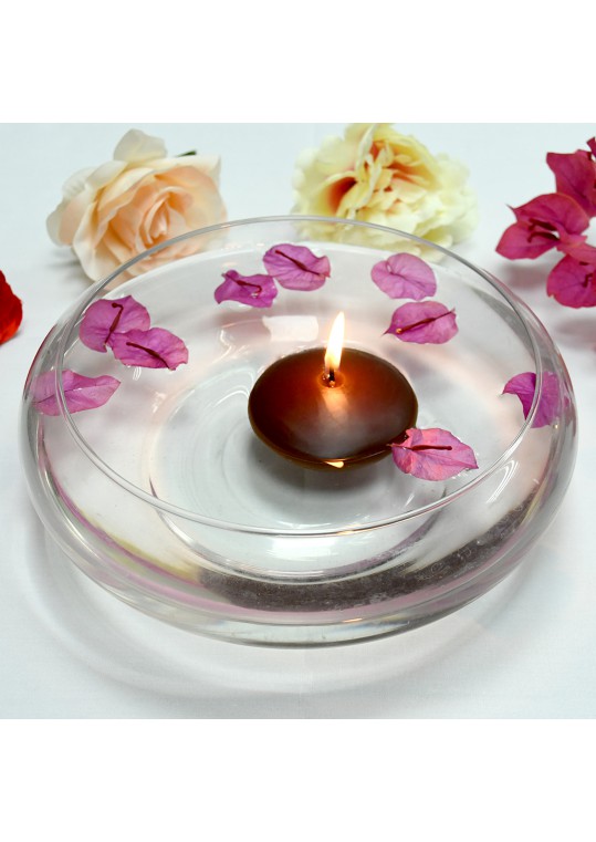 3 Inch Brown Floating Candles (72pcs/Case) Bulk