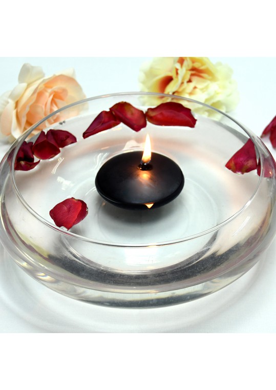 3 Inch Black Floating Candles (72pcs/Case) Bulk