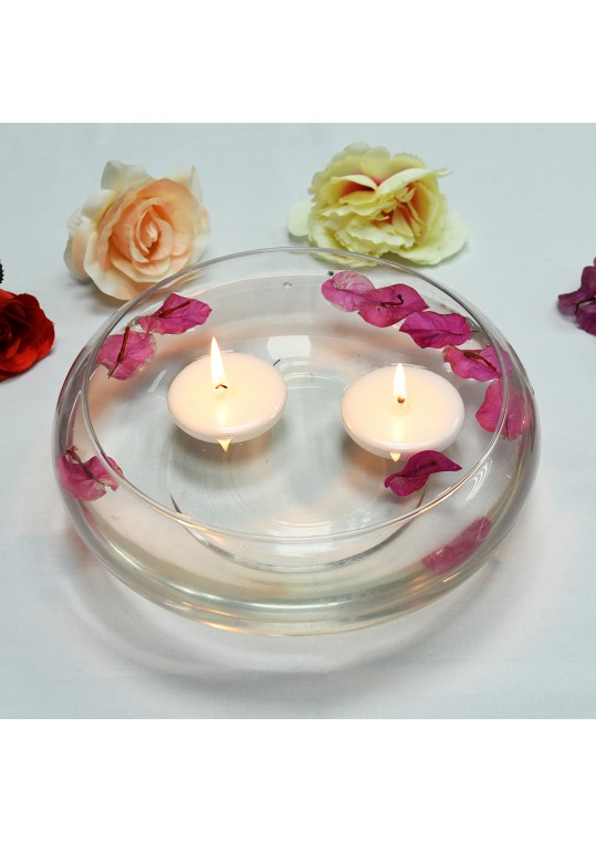 2 1/4 Inch Pearl White Floating Candles (96pcs/Case) Bulk