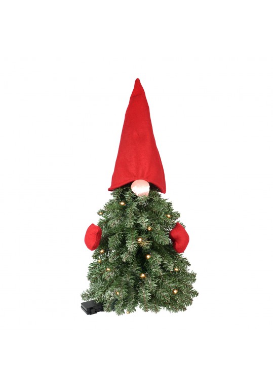 2.5FT Pre-Lit Gnome Christmas Tree
