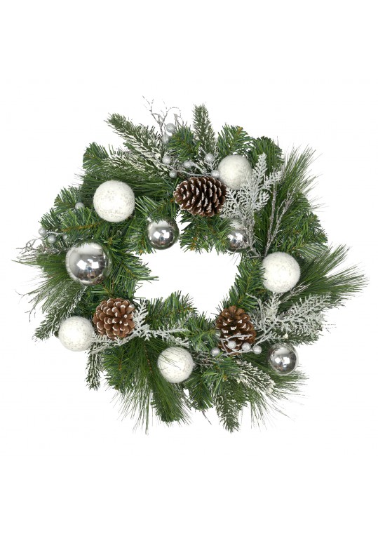 20 Inch Christmas Decorated Wreath