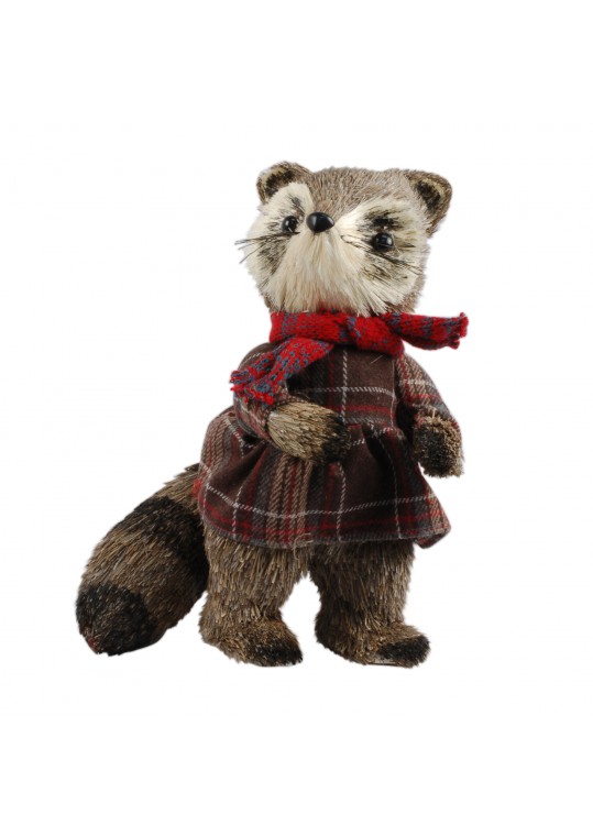 11.5 Inch H Christmas Decorative Raccoon