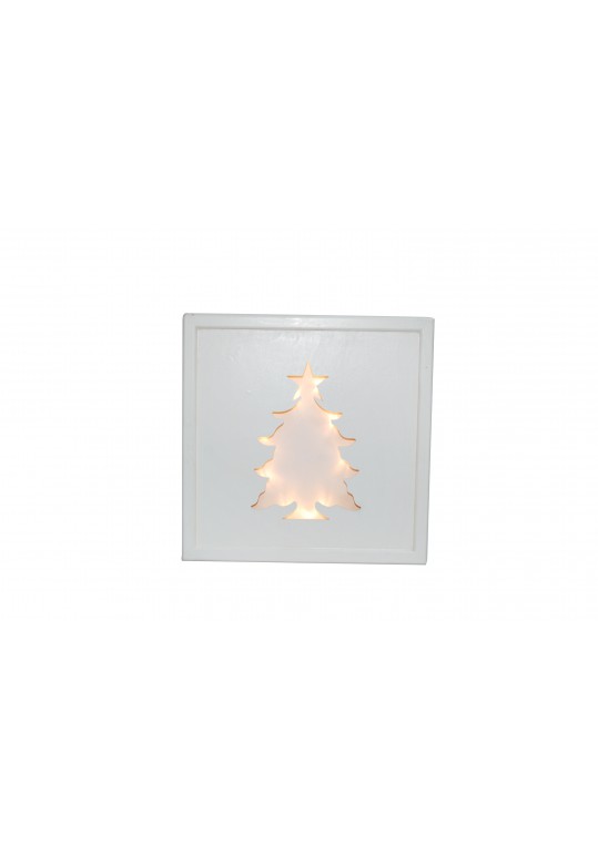 Christmas Wooden Tree Hanging Wall deco with Lights