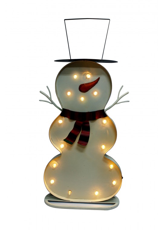 Snow Man With LED Lights