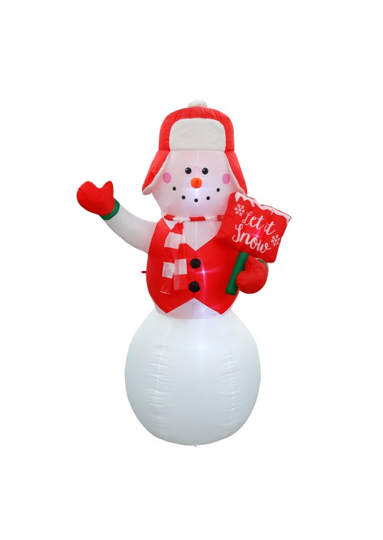 8FT SNOWMAN , INFLATABLE
