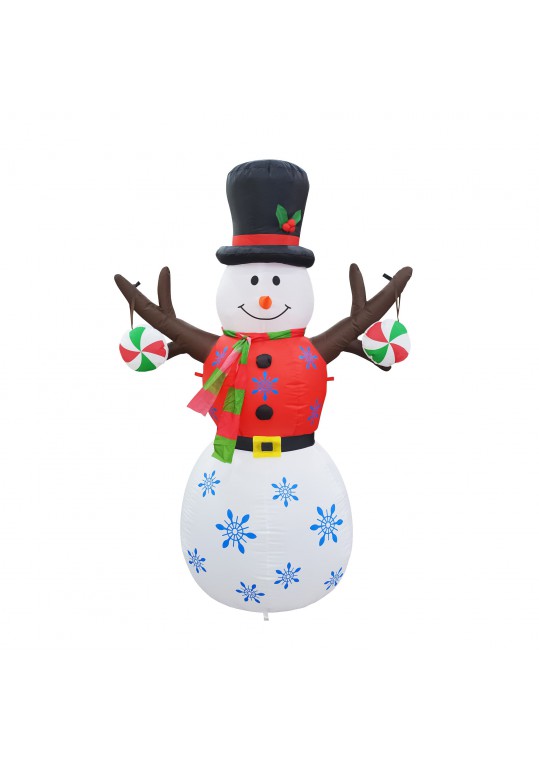 6FT Inflatable Tree Hand Snowman