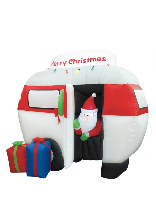 6.5FT Airblown Camper with Santa