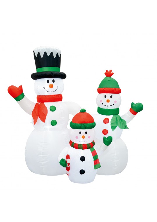 6FT Inflatable Snowman Family