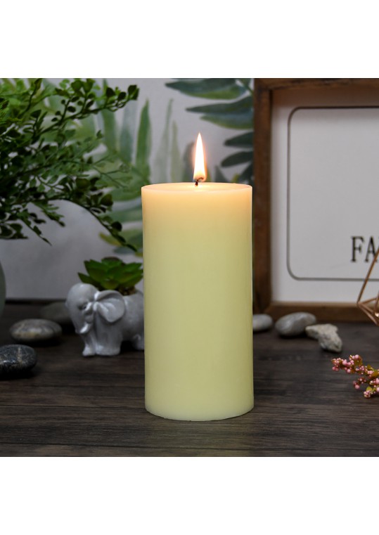 3 x 6 Inch Pale Ivory Pillar Candles(12pcs/Case) Bulk