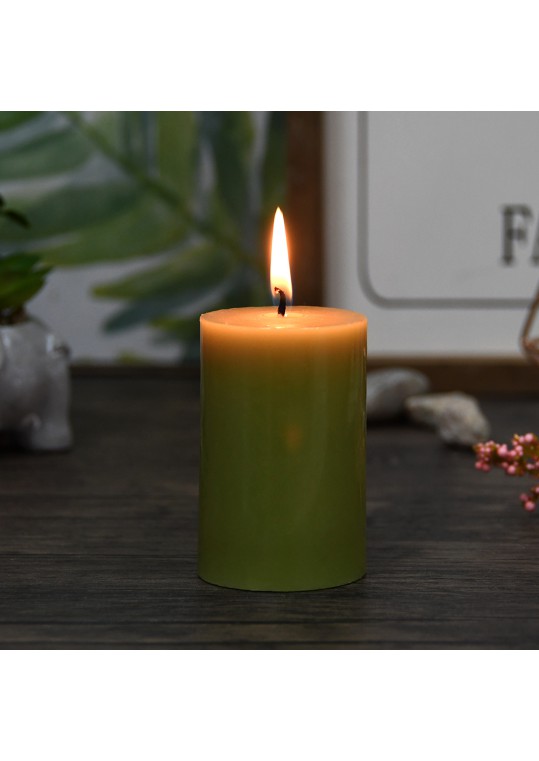 2 x 3 Inch Sage Green Pillar Candle (24pcs/Case) Bulk