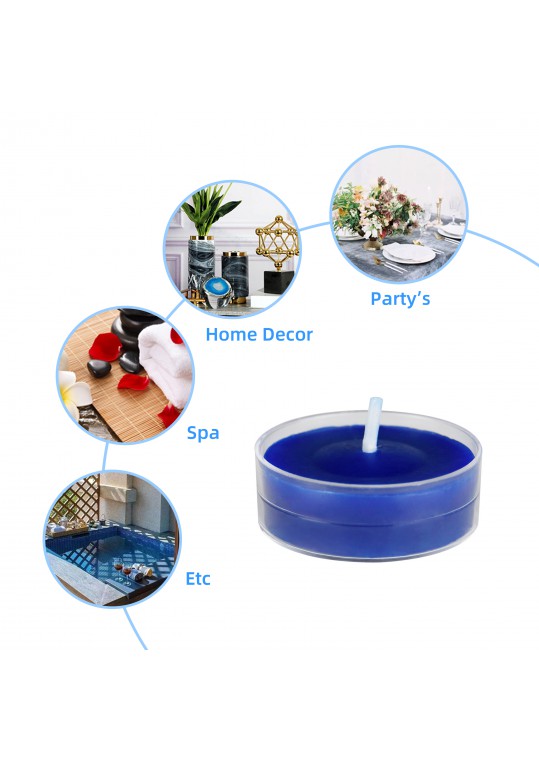 Blue Tealight Candles (600pcs/Case) Bulk