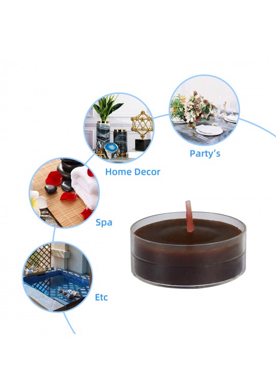 Brown Tealight Candles (600pcs/Case) Bulk