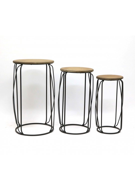 Tall Metal Frame Decor Stand