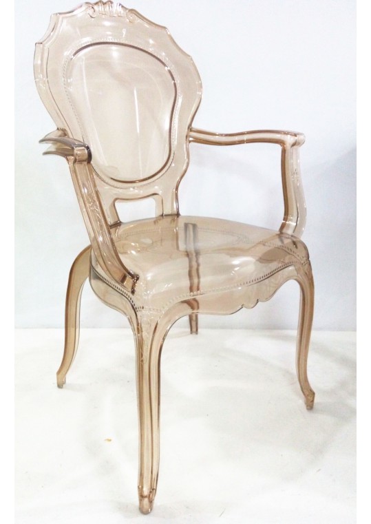 Amber Plastic Arm Chair (Set of 2)