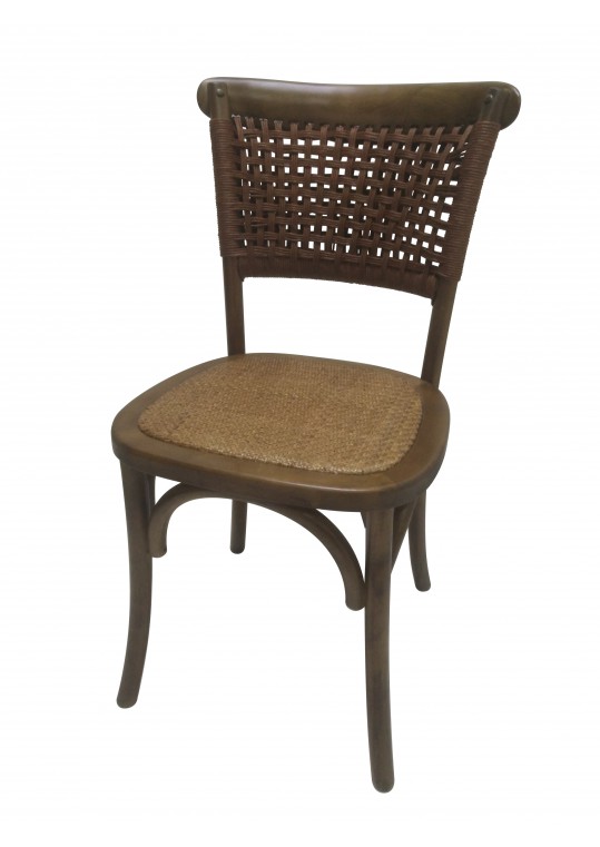 34 Inch H Brown Wooden Chair - Set of 2