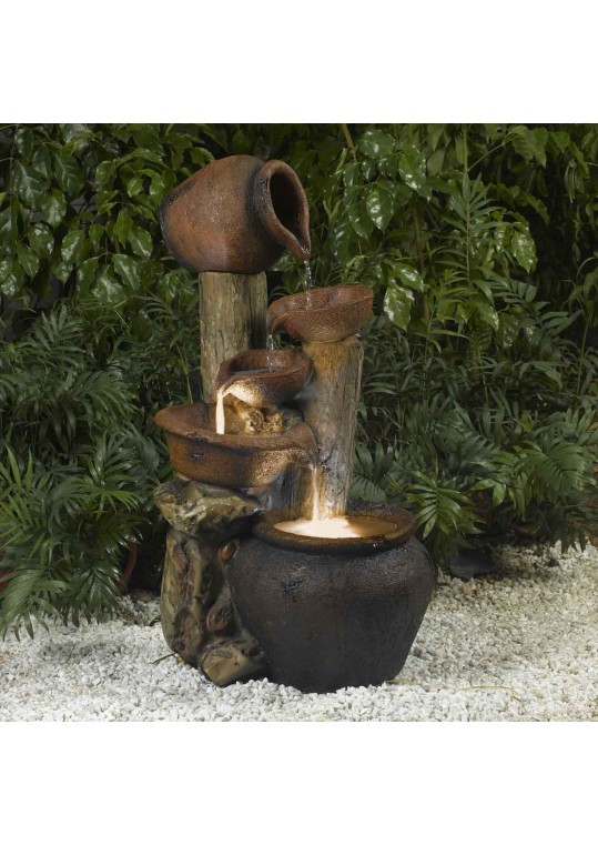 Pentole Pot Outdoor/Indoor Fountain with Illumination