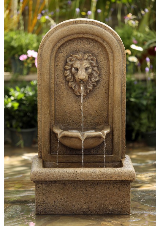 Multi Tiers Lion Head Garden Water Fountain