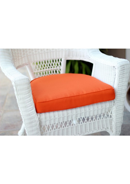 Orange Single Chair Cushion