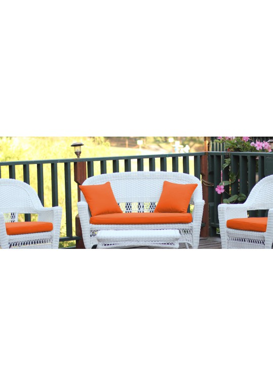 4pc Orange Cushions Set