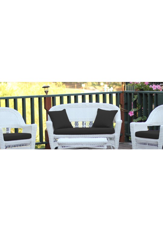 4pc Black Cushions Set