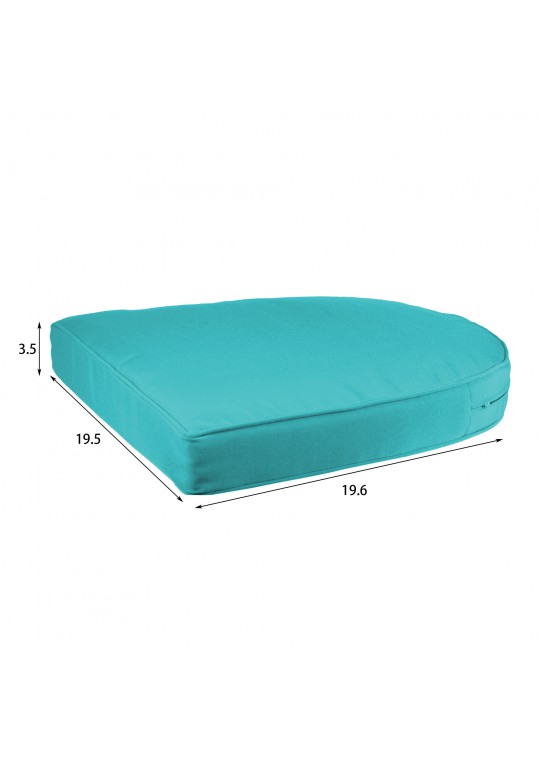 Turquoise Single Chair Cushion