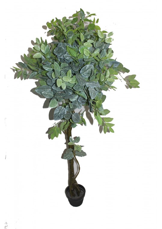 78 Inch White Net Shape Leaf Tree